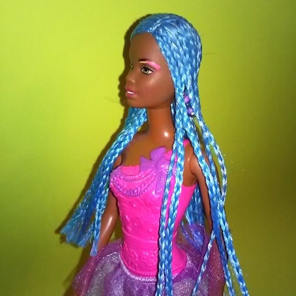 Barbie Doll Christie Ballet Dancer with Blue Braids Hairstyle - Picture 6 of 12